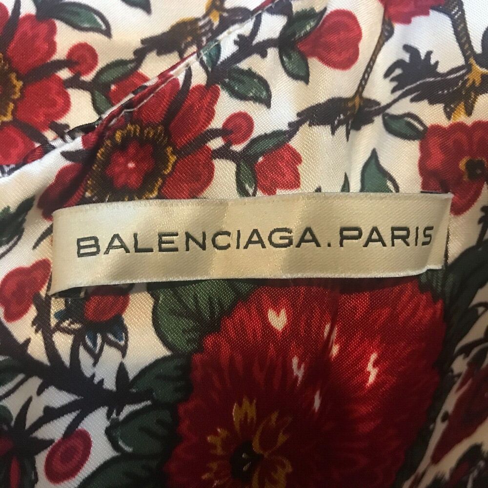 Balenciaga floral printed Shift Dress Size: S | US4, FR36 - Picture 5 of 9